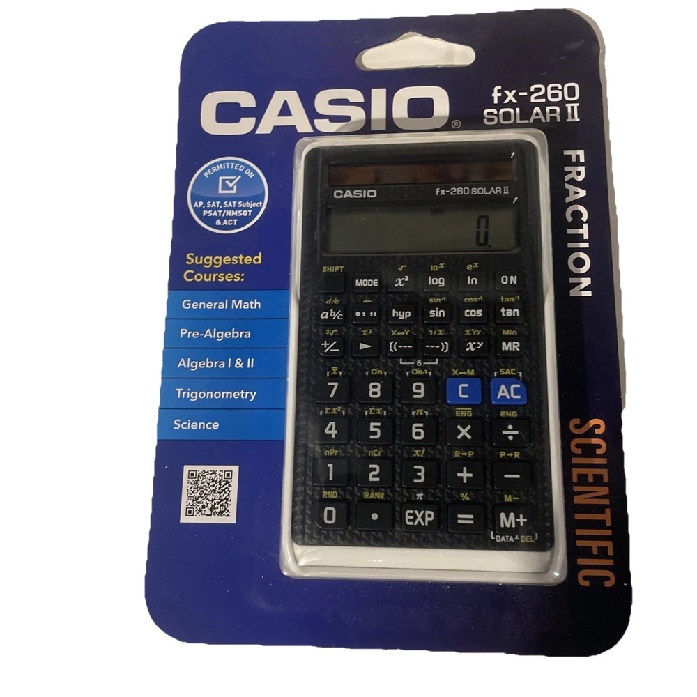 Casio FX-260 Solar II Calculator  Fraction Scientific‎ New School College
